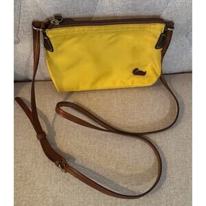 Dooney & Bourke Nylon Crossbody Pouchette - Gold